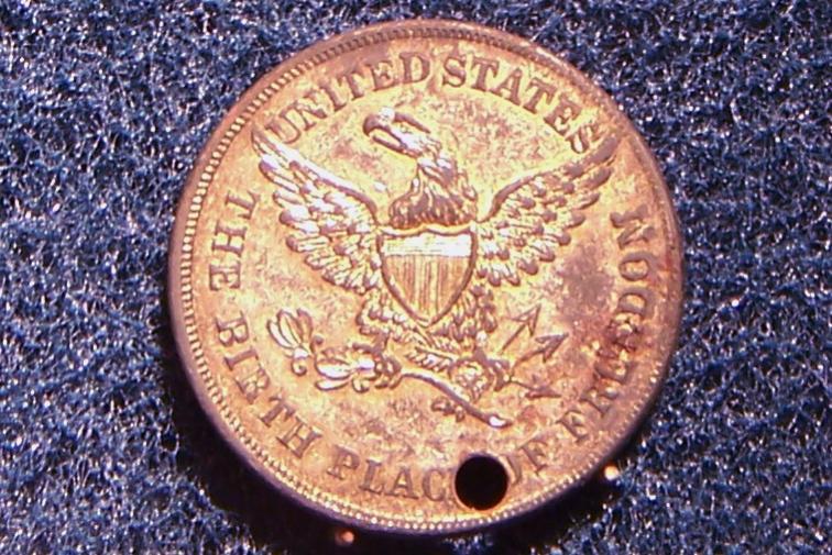 1850's Kossuth Token Reverse