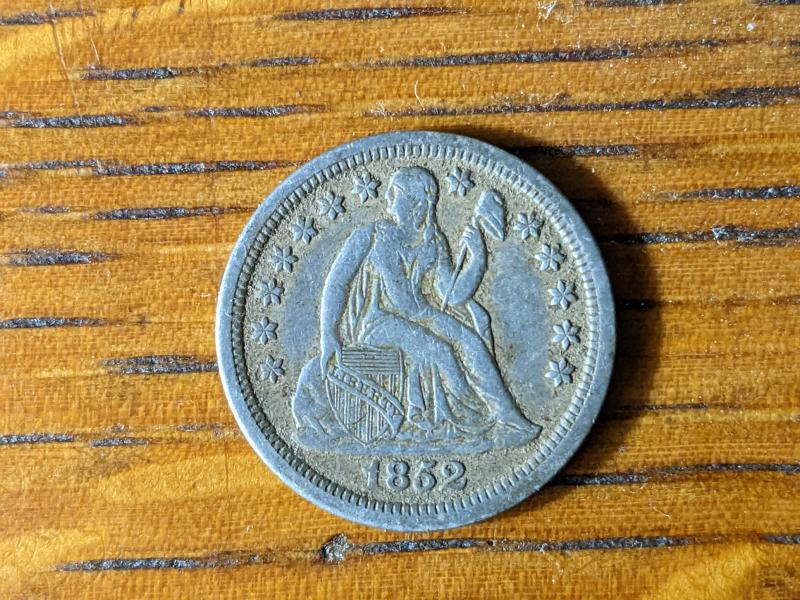 1852 Seated Dime