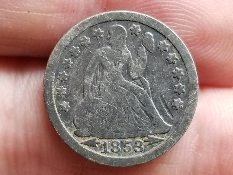 1853 Seated Dime