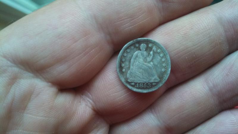 1853 with arrows Half Dime