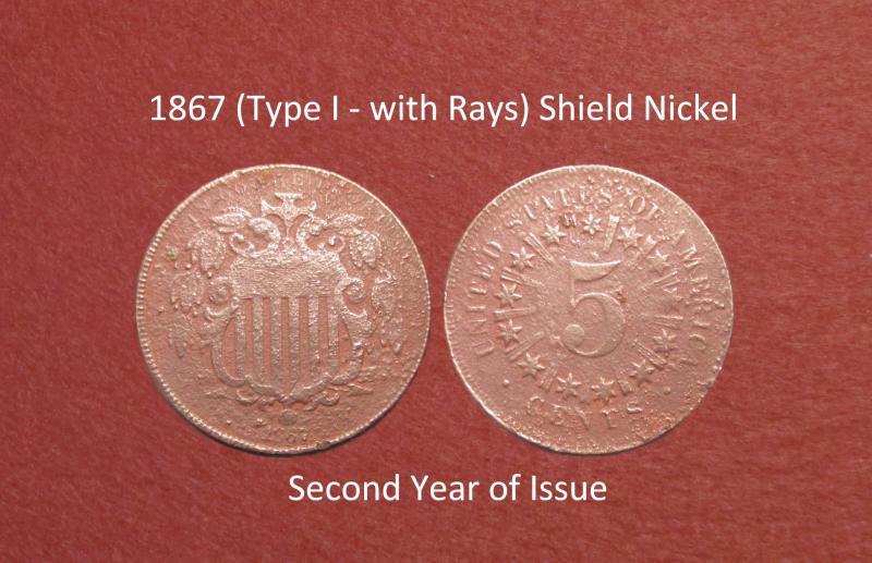 1867 Shield Nickel