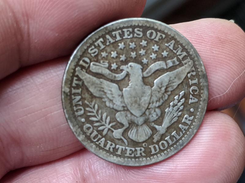 1901 O Barber Quarter