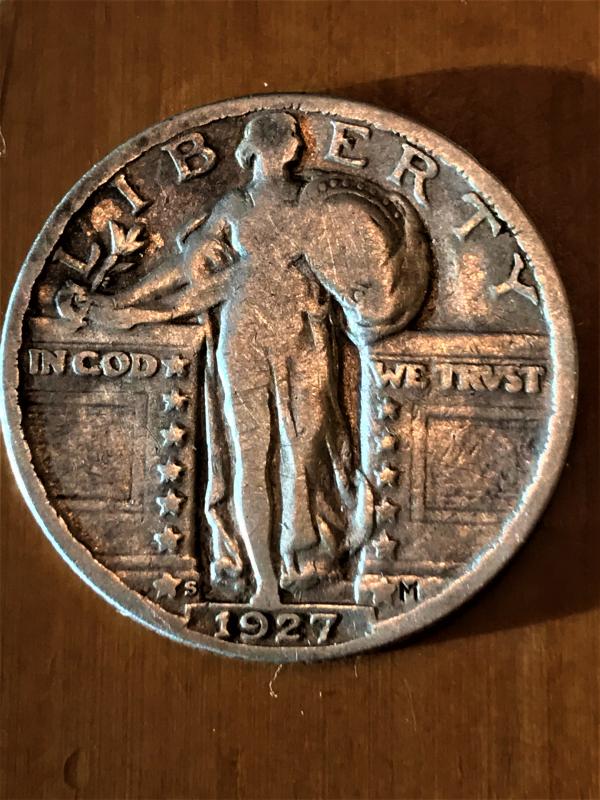 1927 S Standing Liberty Quarter