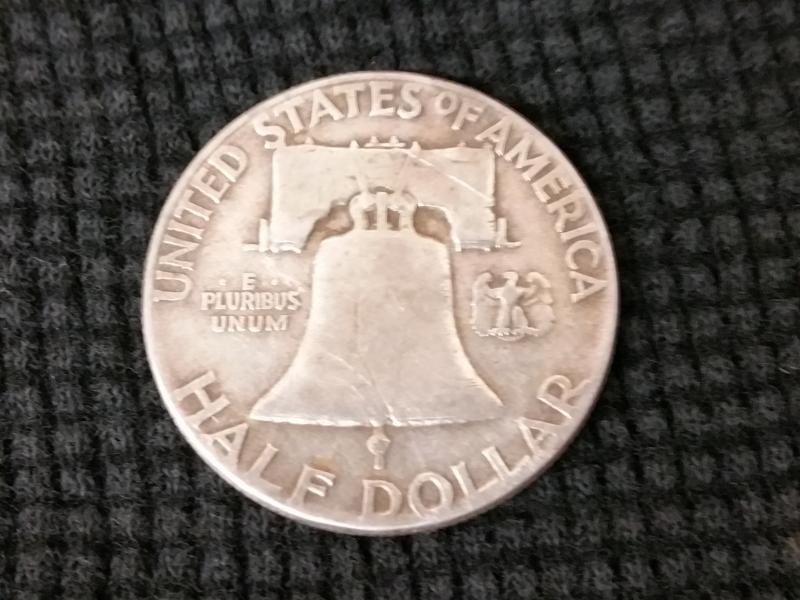 '51 Franklin half (reverse)
