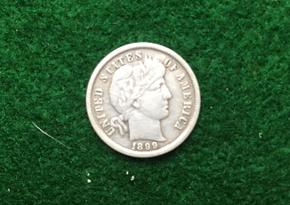 Barber Dime (1899)/Peacham, VT