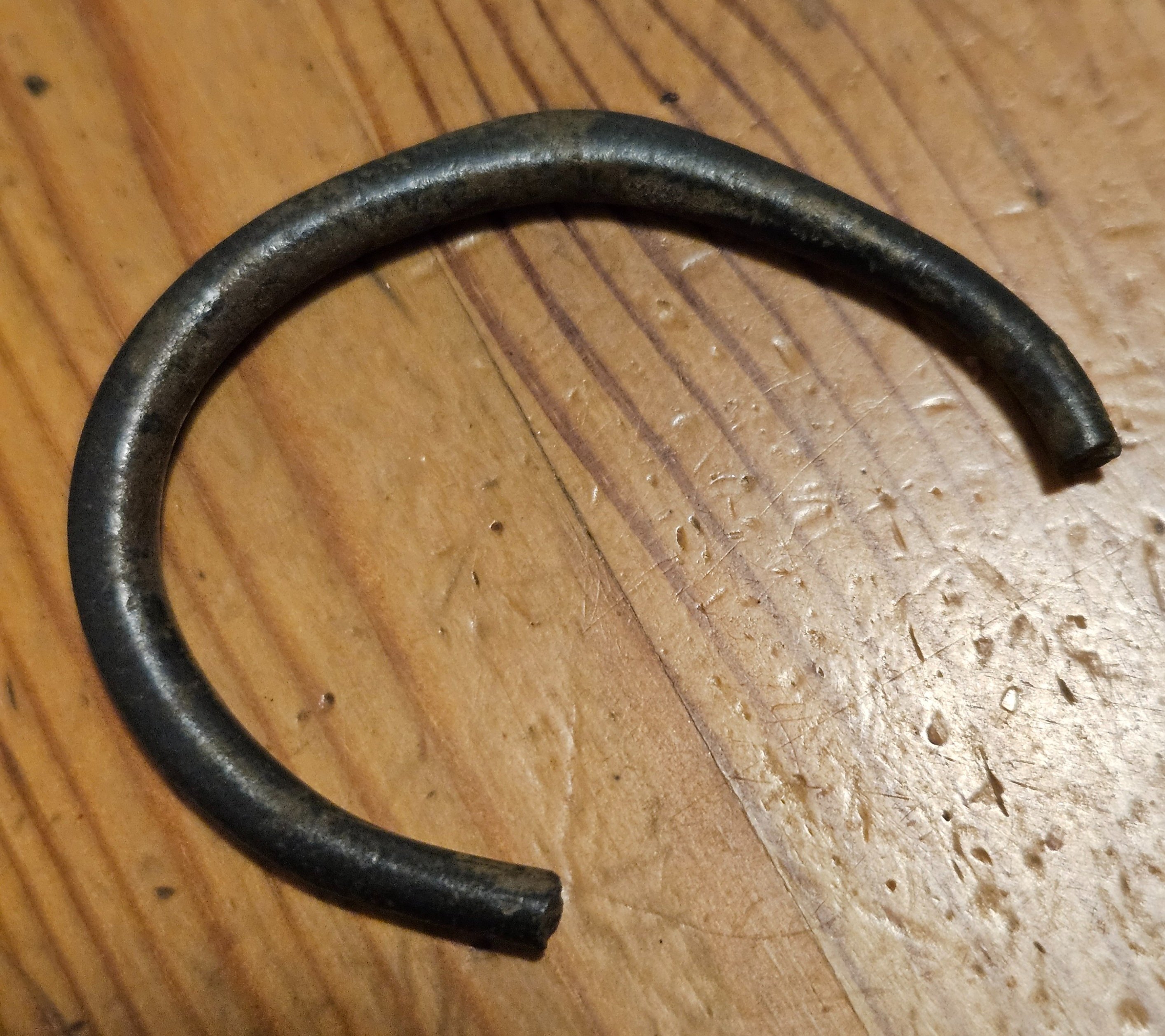 Bronze bracelet (broken), Celtic, 100 B.C. to 100 A.D.