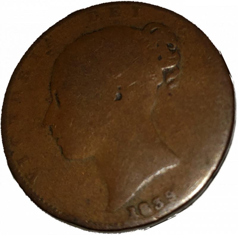Isle of Man half cent obverse