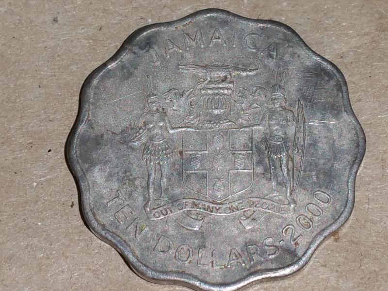 Jamaica $10 coin (basically worthless, but neat)