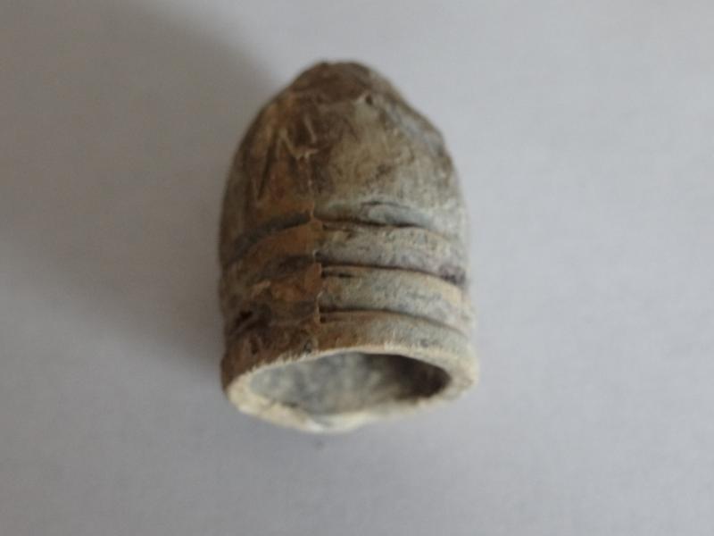 One of the better fired civil war bullets I found.