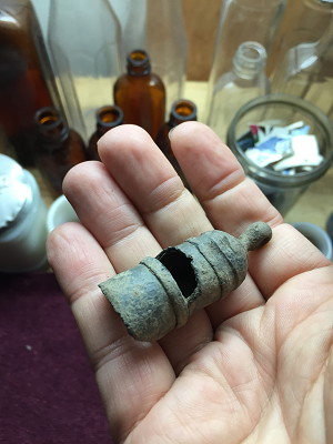 Pewter whistle (c. mid to late 1800s)