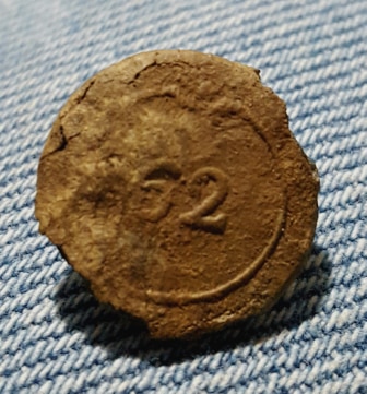 Revolutionary war British 62nd regimental button