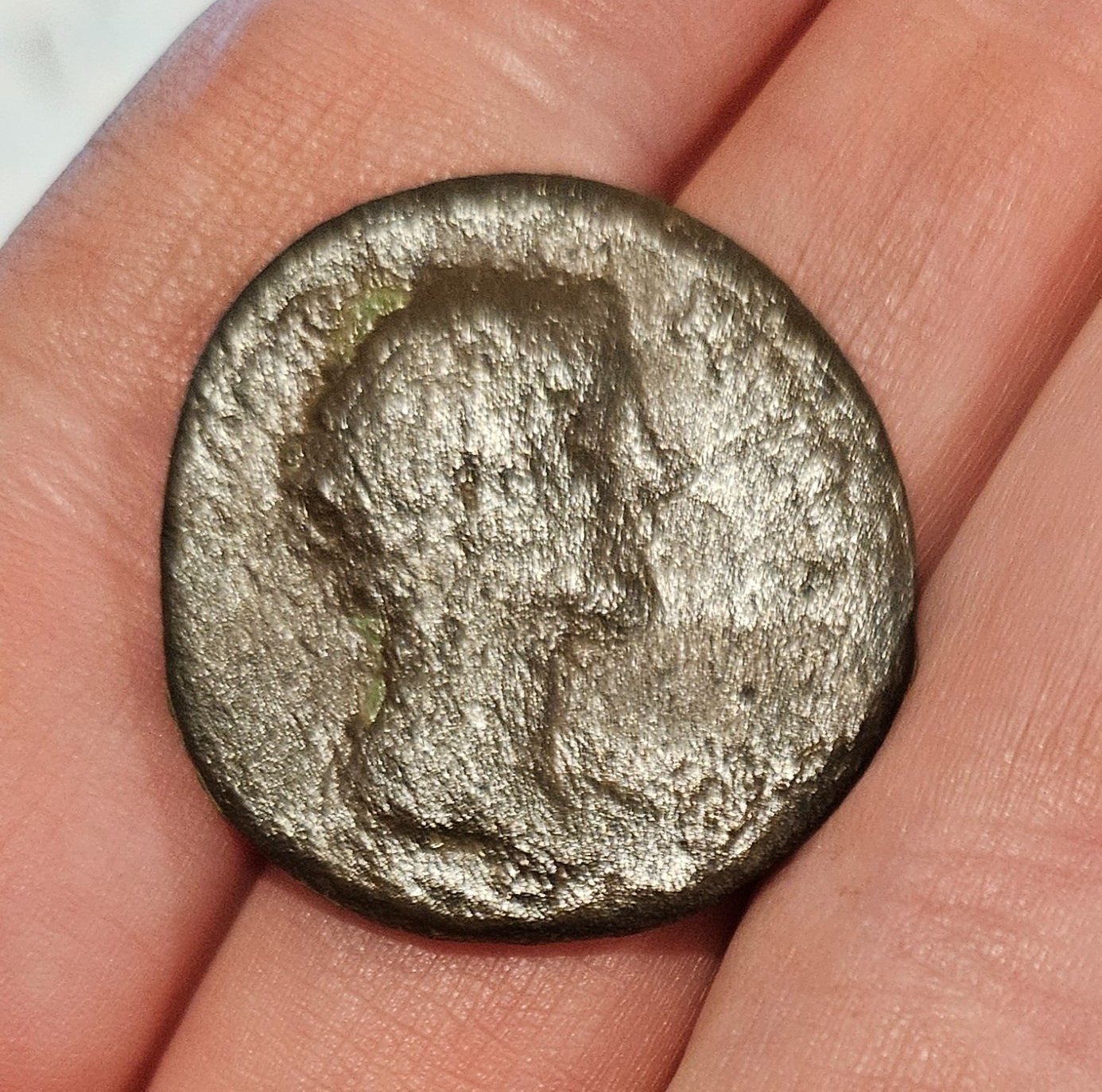 Roman coin (obverse) - 2nd century