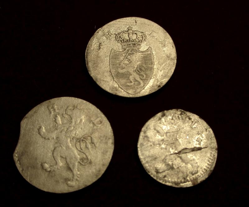 Silver spill 1808, 1804, 1801