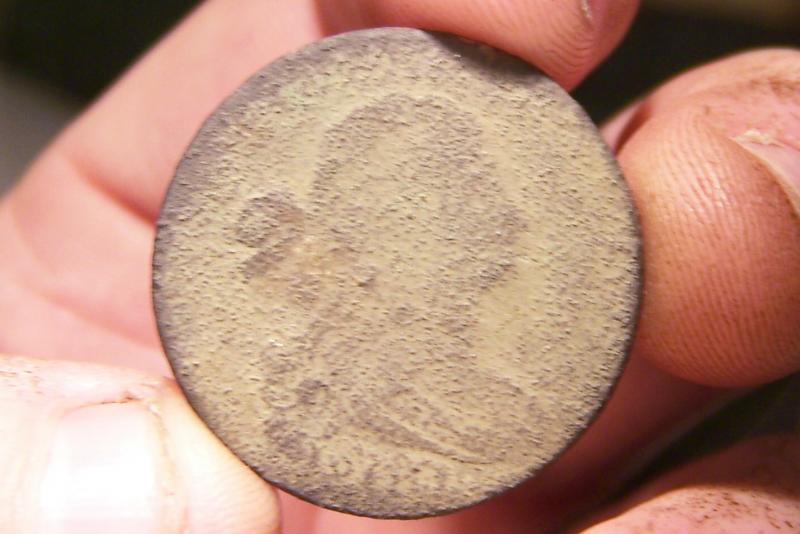 uncleaned Draped bust copper