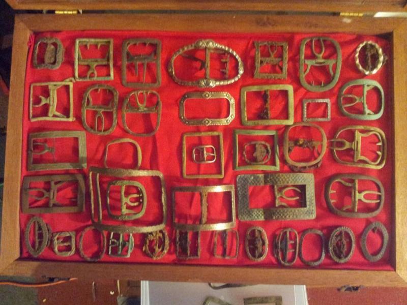 various shoe and knee buckles