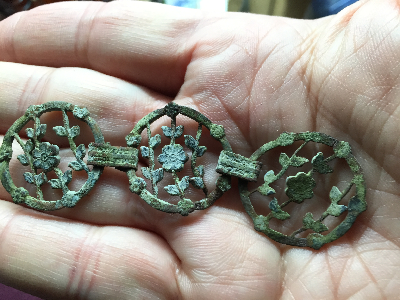 Woman's bracelet or sweater/cloak clasp (c. late 1800s/early 1900s)